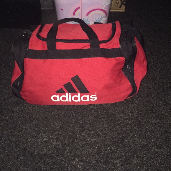 red adidas duffle bag